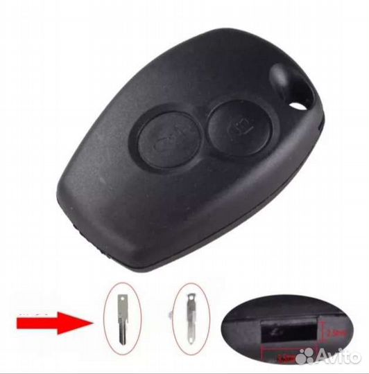 Ключ корпус Логан Ларгус Дастер Альмера 2кн