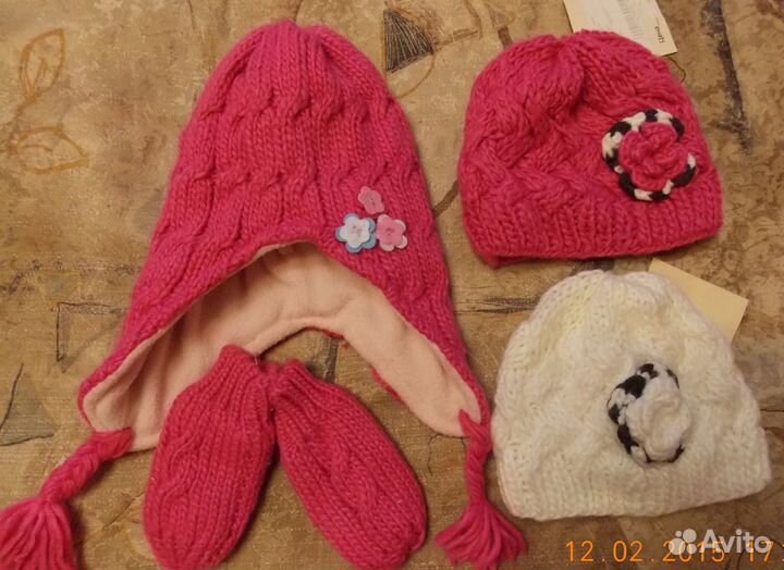 Шапочки перчатки