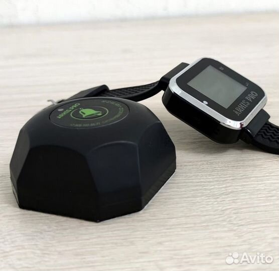 Кнопка вызова официанта модель Бургер с часами