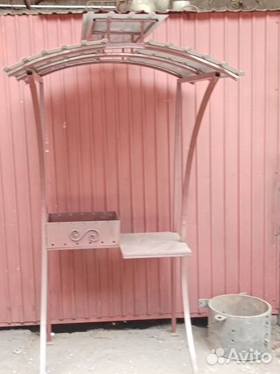 Мангал с крышей