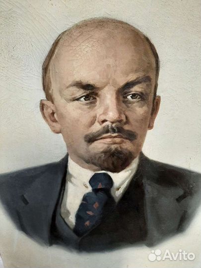 Портрет Ленина маслом на холсте 8060