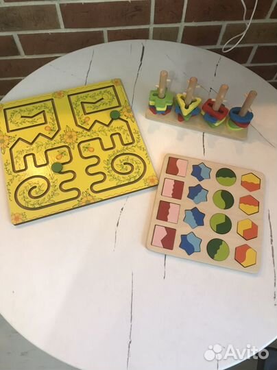 Развивающие деревянные игрушки