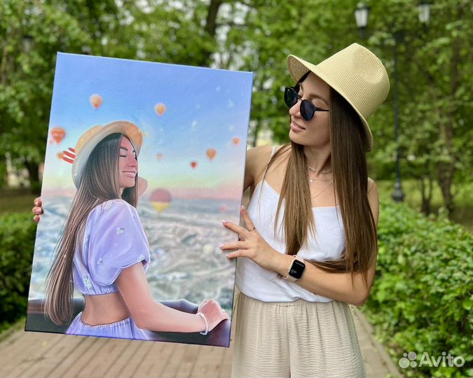 Портрет по фото на холсте Курск