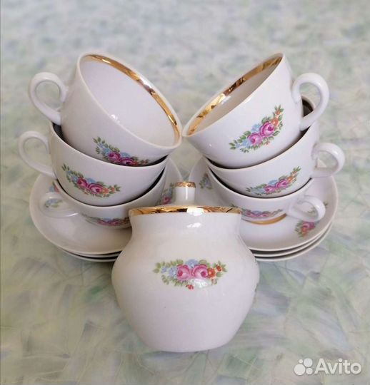 Чайный сервиз СССР Кузяевский фз