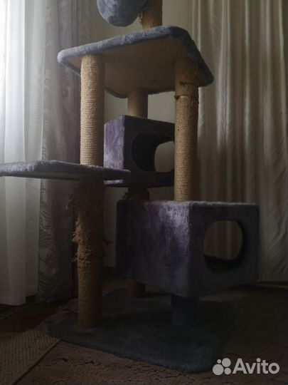 Когтеточка домик для кошки бу