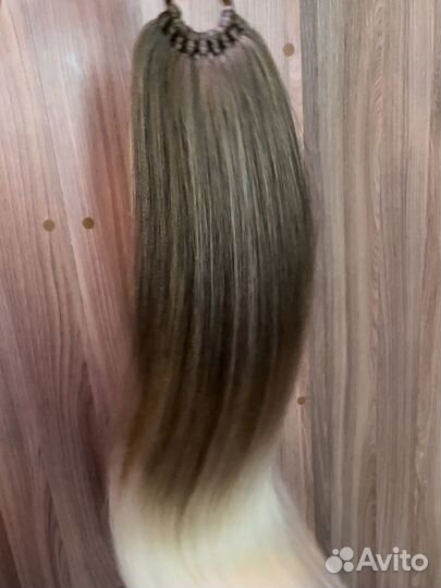 Накладной хвост/ хвост на резинке/ шиньон хвост