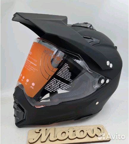 Шлем (мотард) Spark черный матовый Китай 2020