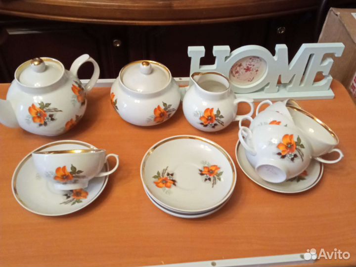 Чайный сервиз СССР Дулево