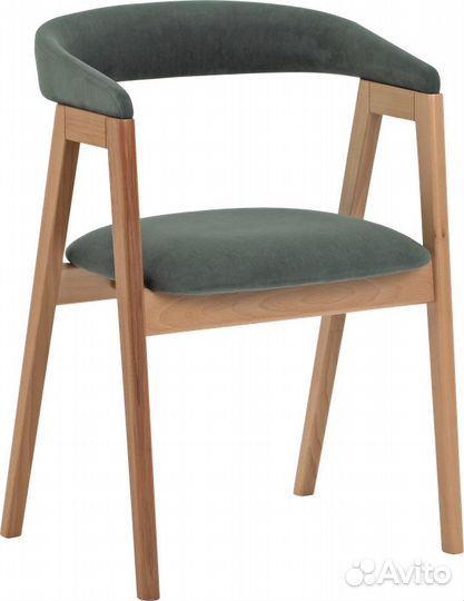 Кресло серое из дуба Лондон