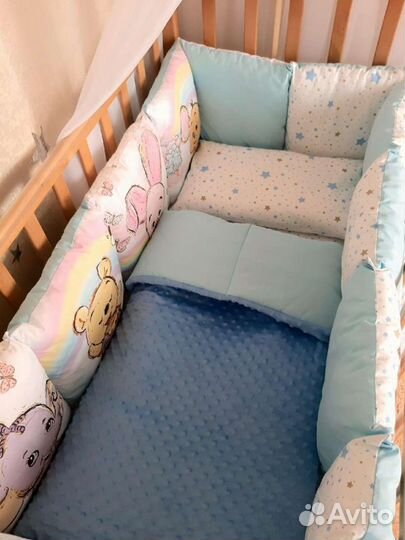 Бортики в детскую кроватку новые