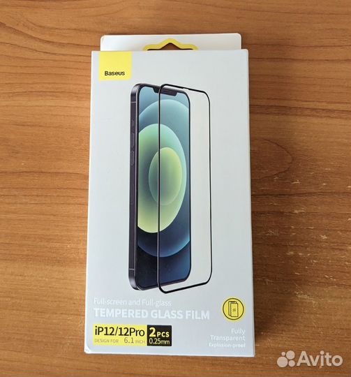 Стекло защитное iPhone 12/12 Pro Baseus (2шт.)