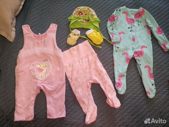 Большой пакет одежды р.62-68