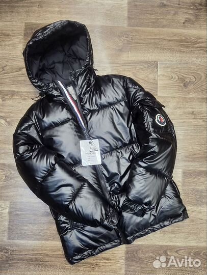 Пуховик moncler мужской глянцевый