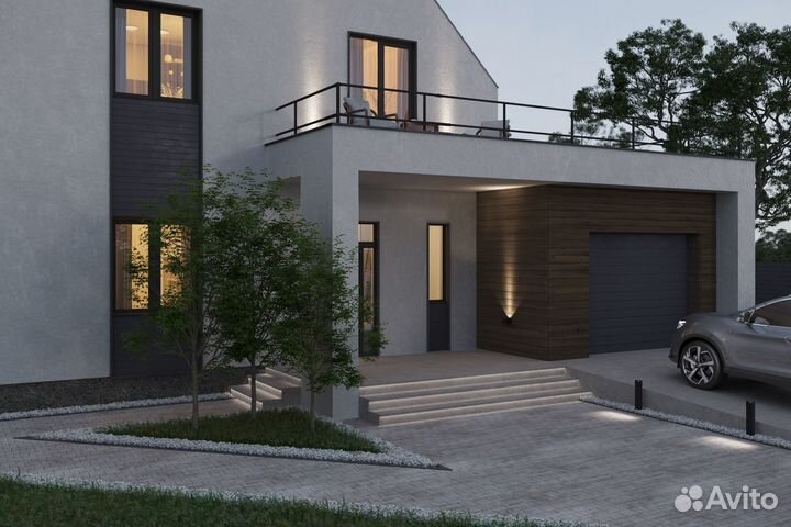 3D визуализация домов, экстерьера, интерьера