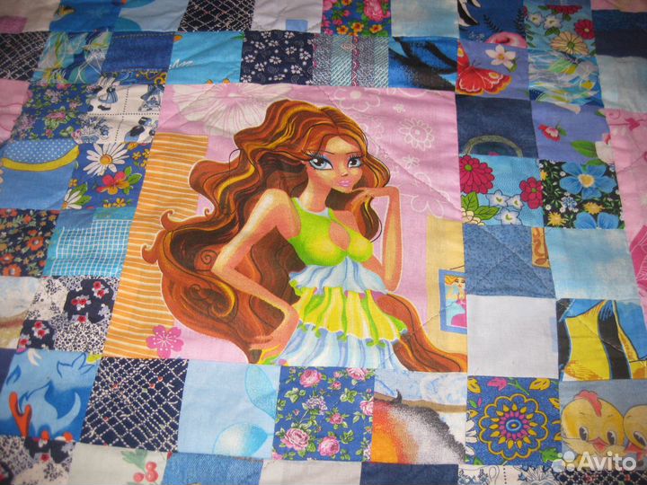 Одеяло лоскутное принцессы