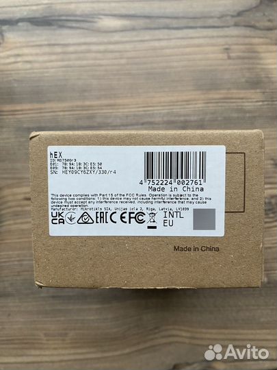 Роутер маршрутизатор Mikrotik hEX RB750GR3