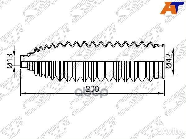 Пыльник рулевой рейки nissan almera/qashqa/tean