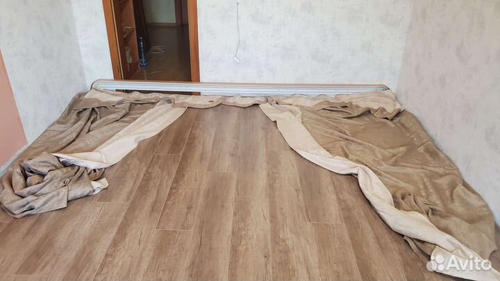 Набор карниз шторы крючки