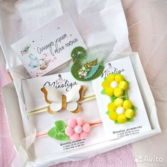 Бантики заколки ободки