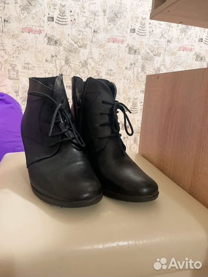 Ботильоны 38 натуральная кожа