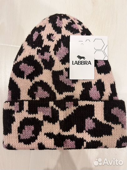 Шапка Labbra принт леопард