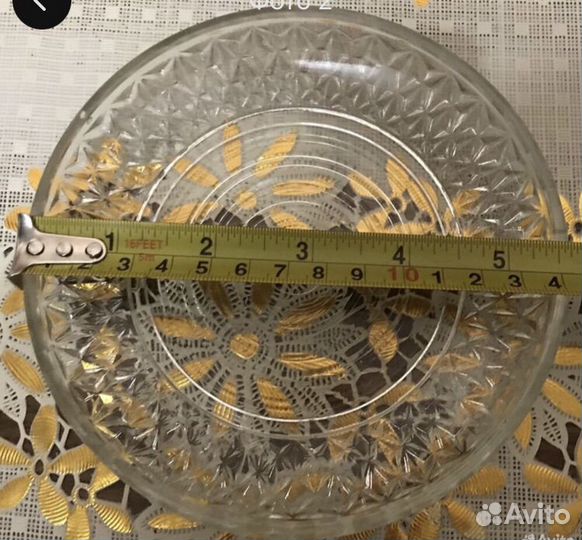 Хрустальный поднос СССР