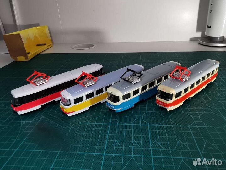Трамвай Tatra t3 в родной коробке, металл