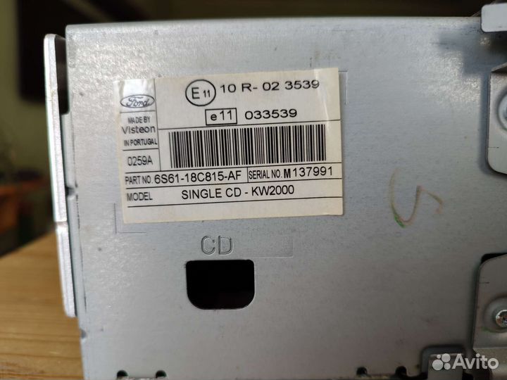 Штатная магнитола ford focus 2