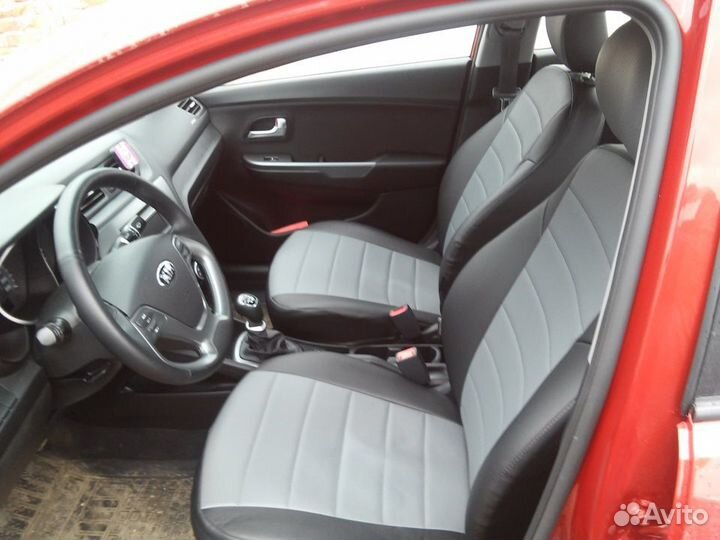 Чехлы автомобильные экокожа Kia Rio 3 sedan