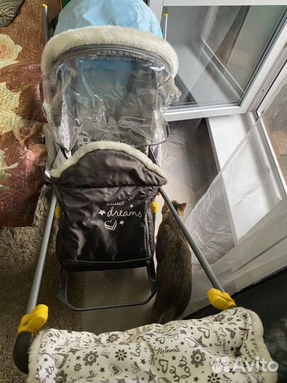 Детские санки коляска