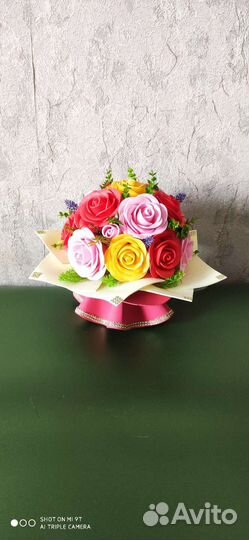 Цветы ручной работы,Букеты-светильник