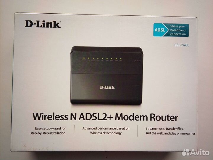 Роутер d link dsl-2740u