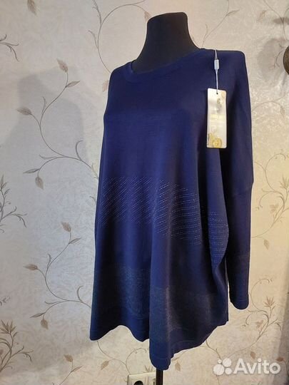 Джемпер стильный Корея р 60-64 новый хлопок