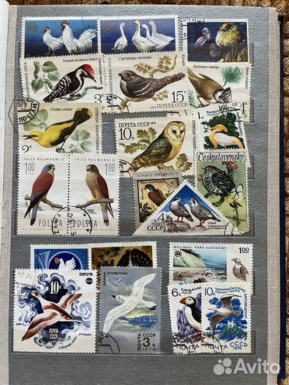 Почтовые марки СССР и др. стран. 
