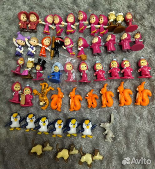 Игрушки из киндера Маша и Медведь