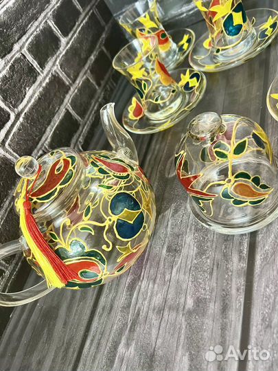 Эксклюзивный чайный сервиз ручной росписи