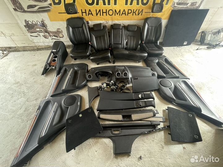 Салон Мерседес ML W164 черный