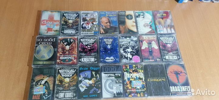 Аудиокассеты. Рок. Металл. Запечатка