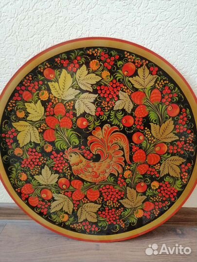 Панно тарелка настенная хохлома