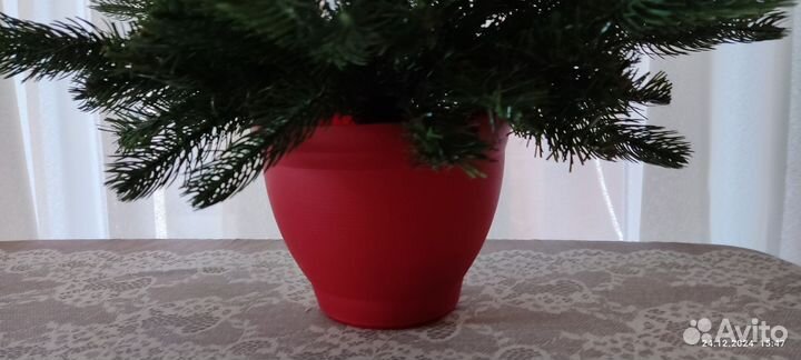 Ель искуственная литая+ пвх