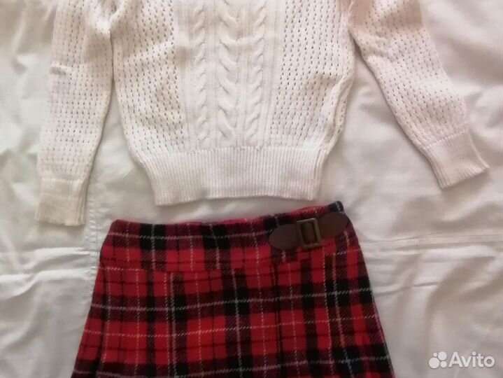 Одежда для девочки 5-6лет, пакетом, б/у