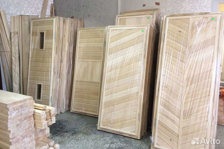 Дверь банная липа