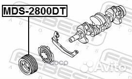 Шкив коленвала 4m40 MDS-2800DT Febest