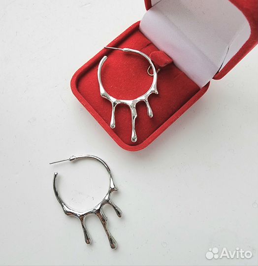 Серьги стильная бижутерия сережки