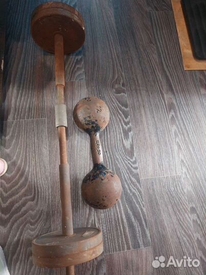 Штанга с блинами