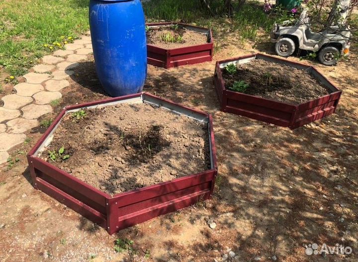 Грядка оцинкованная 1м х 5м х 32см