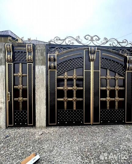 Ворота в Дербенте с калиткой на заказ