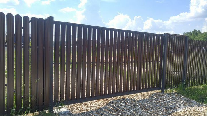 Металлические ворота откатные, распашные, кованые