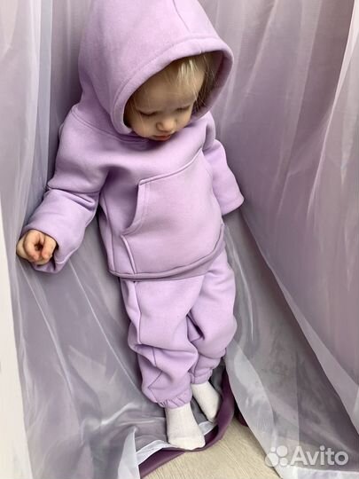 Новый теплый детский костюм