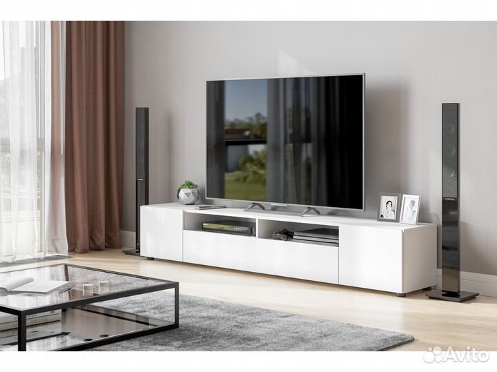 Тумба под тв белая Доставка бесплатная